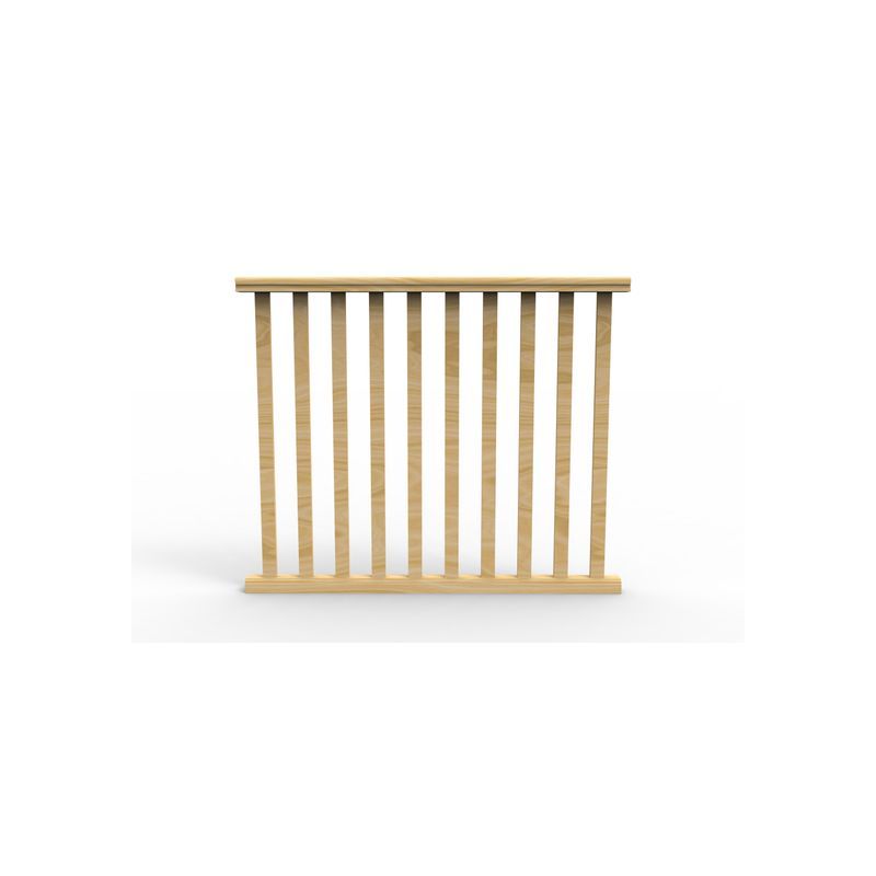 BS165ASS Slat Assembled Level Balustrade Panel