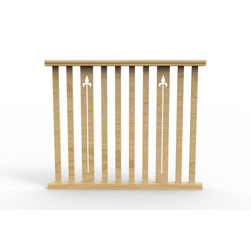 BS465ASS Slat & Motif Assembled Level Balustrade