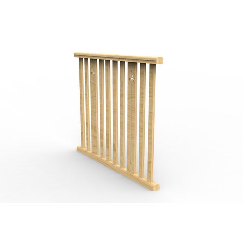 BS465ASS Slat & Motif Assembled Level Balustrade