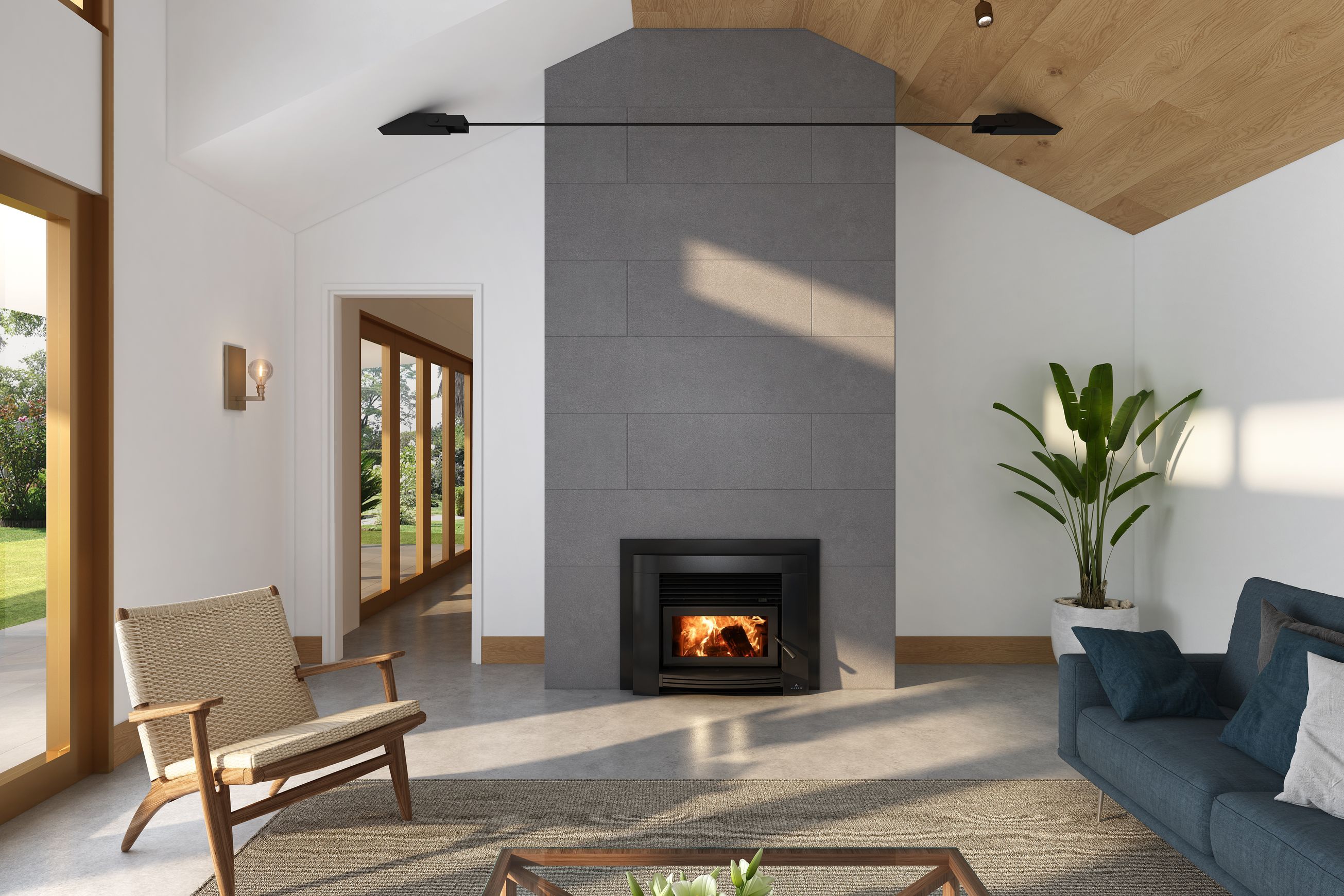 Maxen Forbury 550 Inbuilt Wood Fireplace