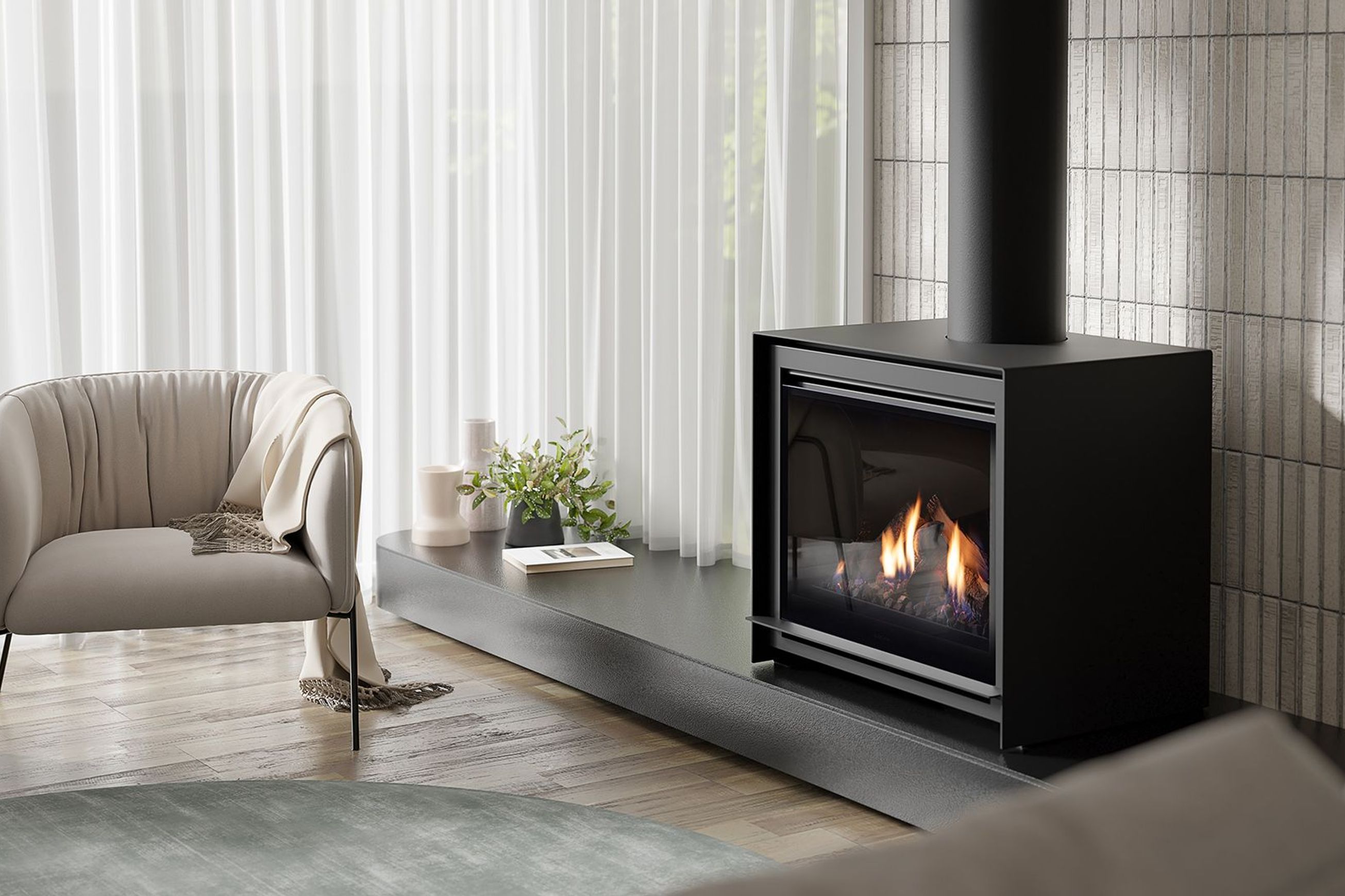 Escea DFS740 Freestanding Gas Fireplace