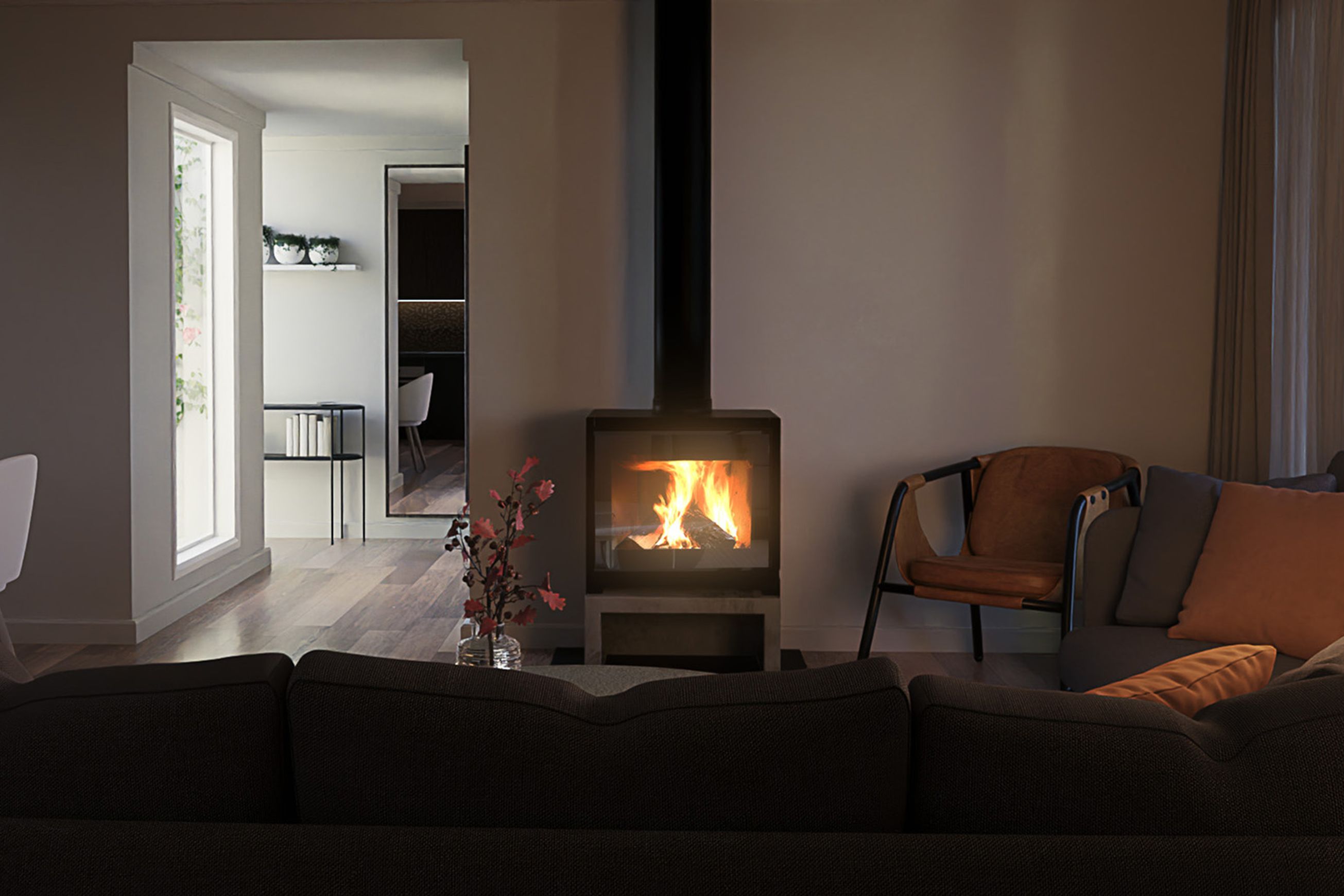 Escea TFS650 Freestanding Wood Fireplace