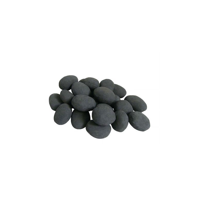 Naked Flame Decorative Black Fireplace Pebbles