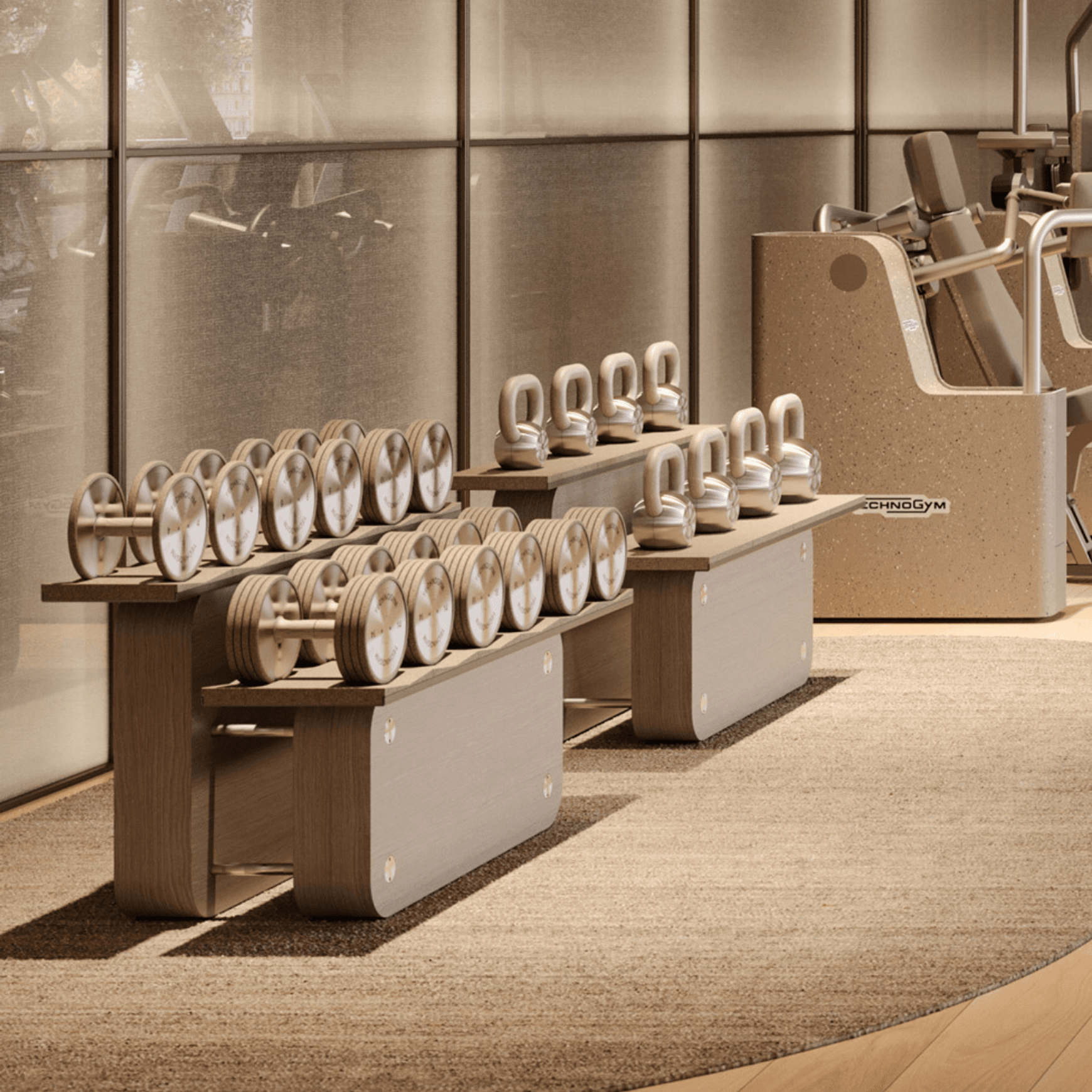 Luxury Dumbbells Personal - Sand Stone