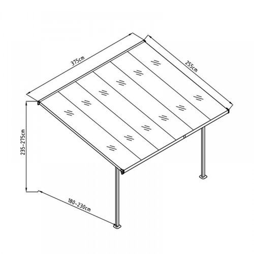Aluminium Canopy Patio Cover | DTP-BS6B-AKL