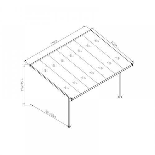 Aluminium Canopy Patio Cover | DTP-BS7B-AKL
