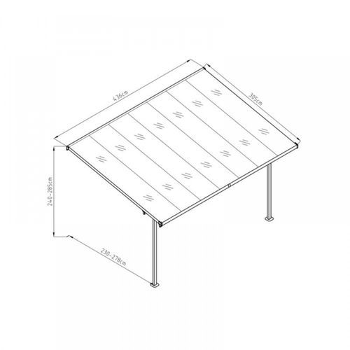 Aluminium Canopy Patio Cover | DTP-BW7B-AKL