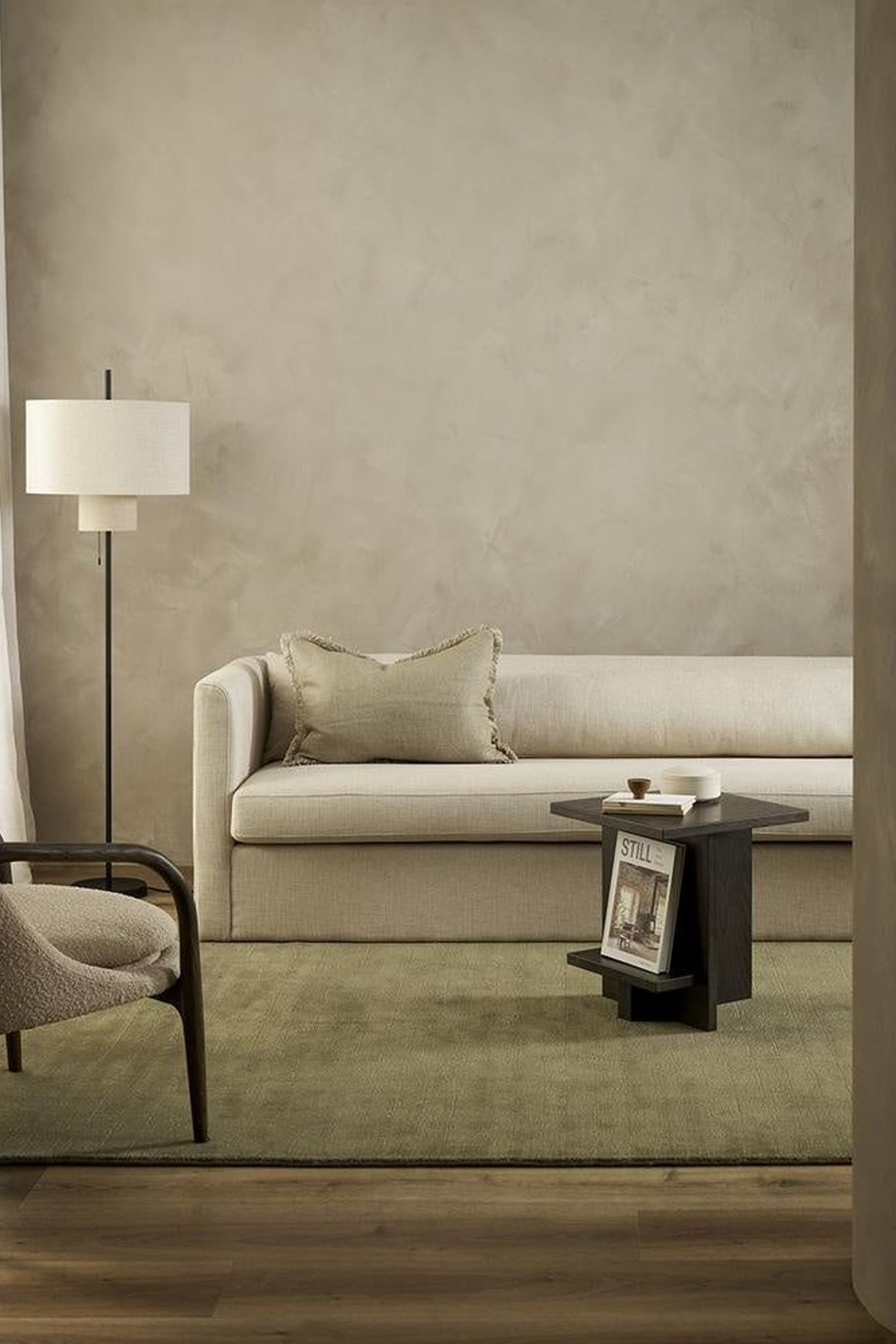 Baya Haywood NZ Wool Floor Rug - Lichen