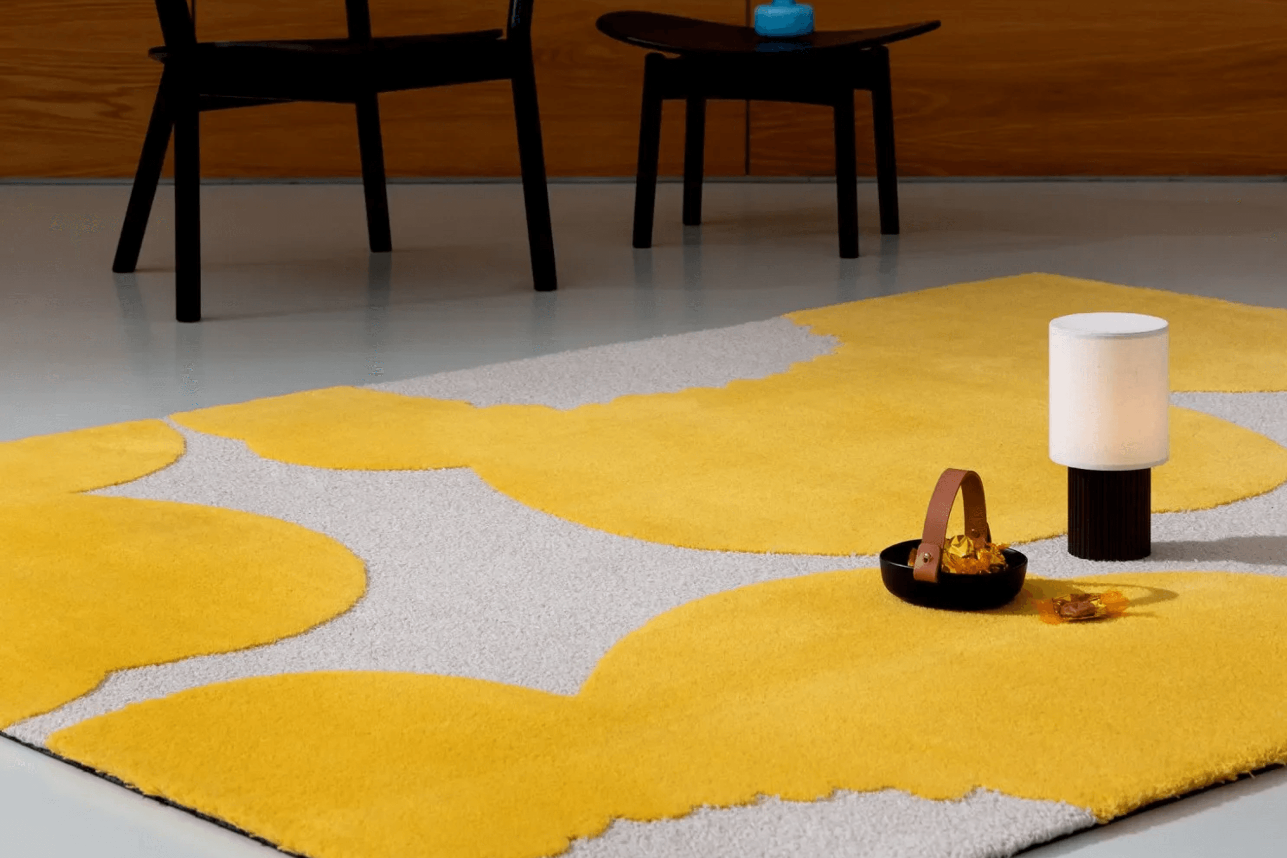 Marimekko Iso Unikko - Yellow | 100% Wool Designer Floor Rug