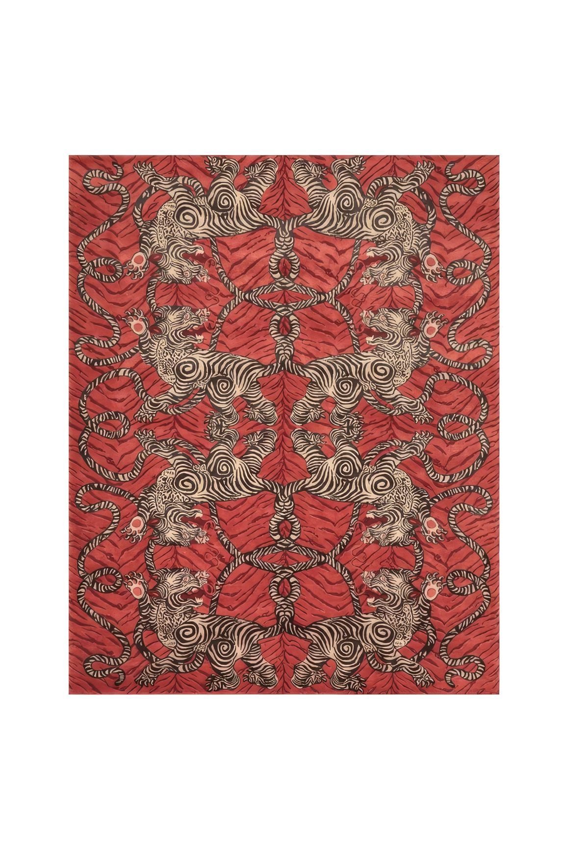 Tiger Knot Chilli l Hand Tufted Rugs