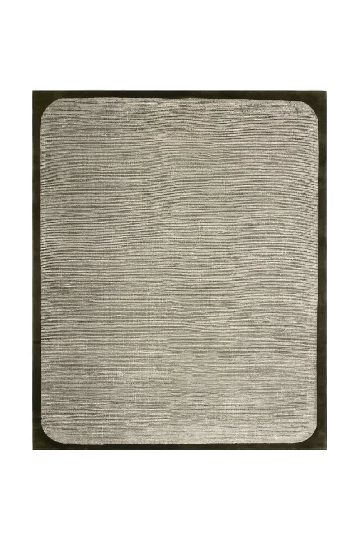 Wolfram Border Green Cement l Hand Tufted Rugs