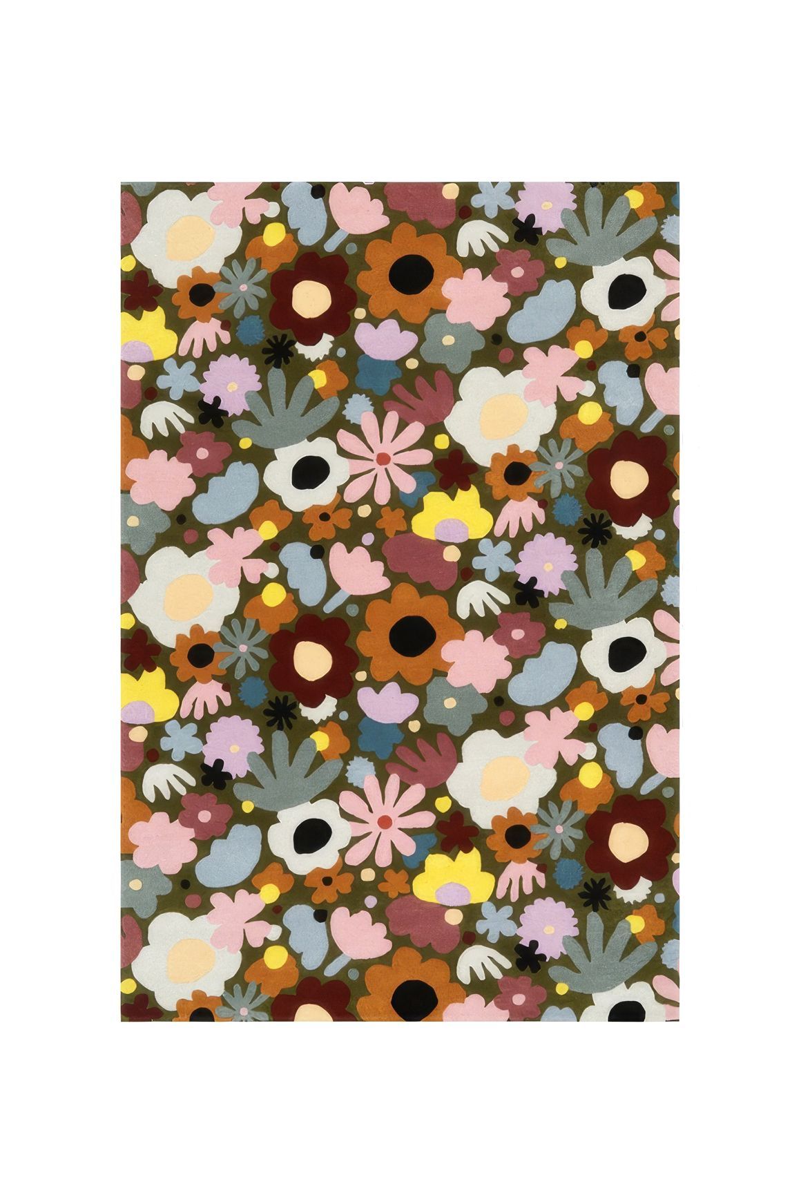 Skippys Garden: Olive l Hand Tufted Rugs