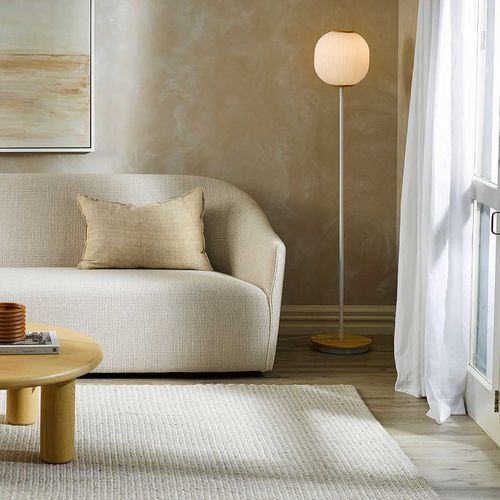 Baya Kansas Handwoven Textured Rug - Oat/Natural