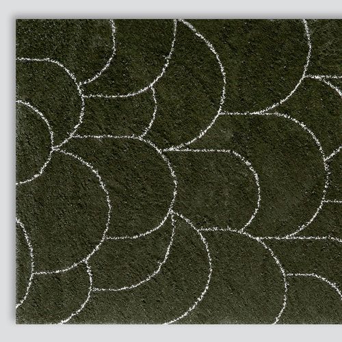 Turret Pattern Area Rug | Green