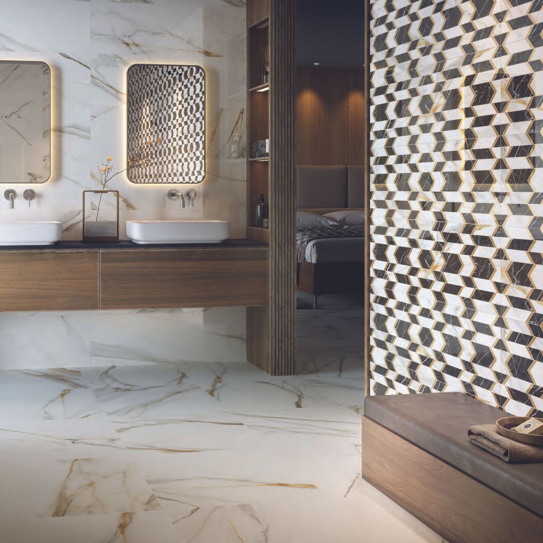 Calacatta Gold Porcelain Tile by Colorker