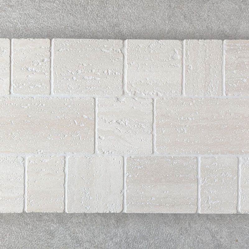 Baracoa Tumbled Mosaic - Ivory Travertine