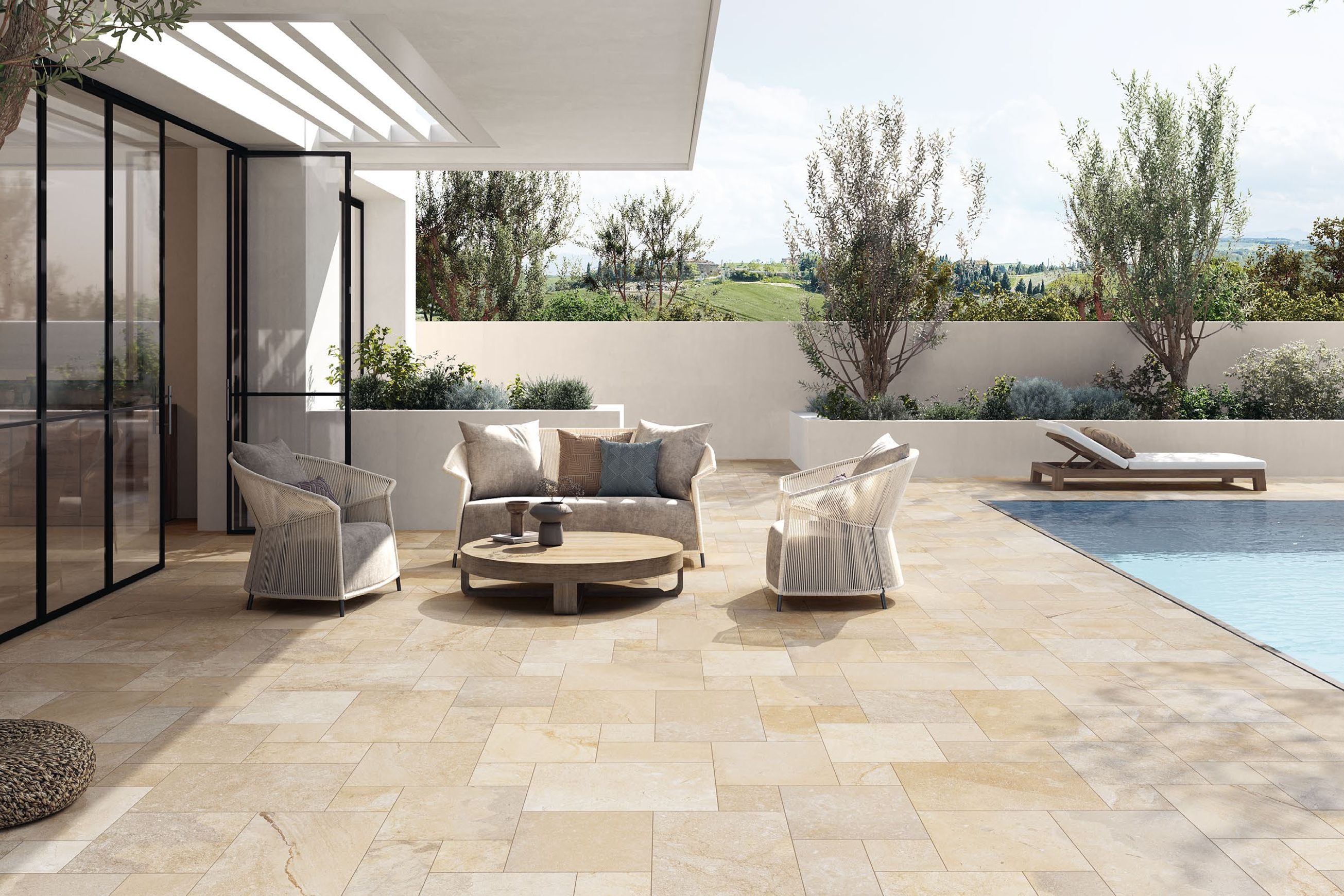 Tuffeau Series Stone Look Porcelain Tiles