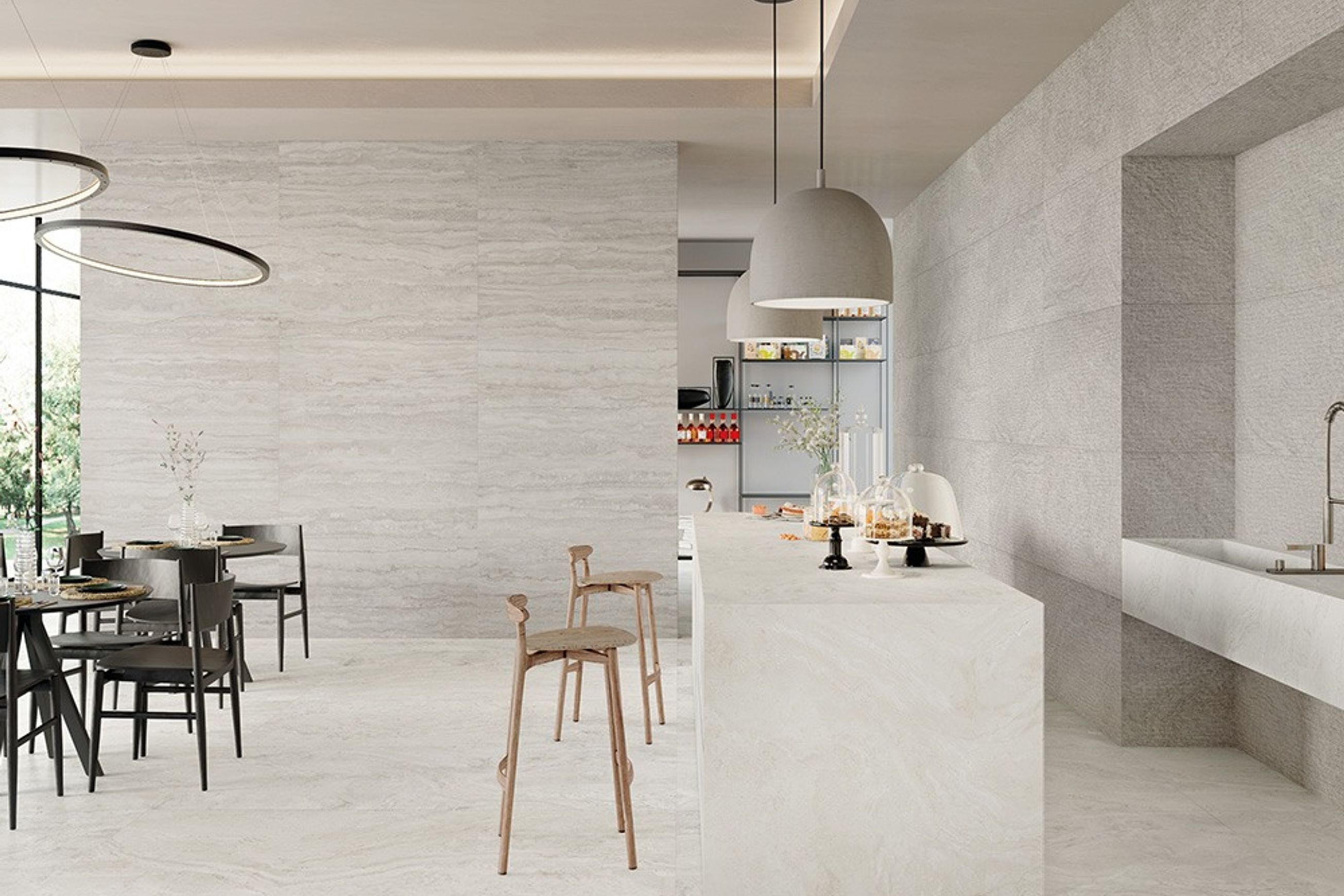 Unique Travertine Silver Floor & Wall Tile