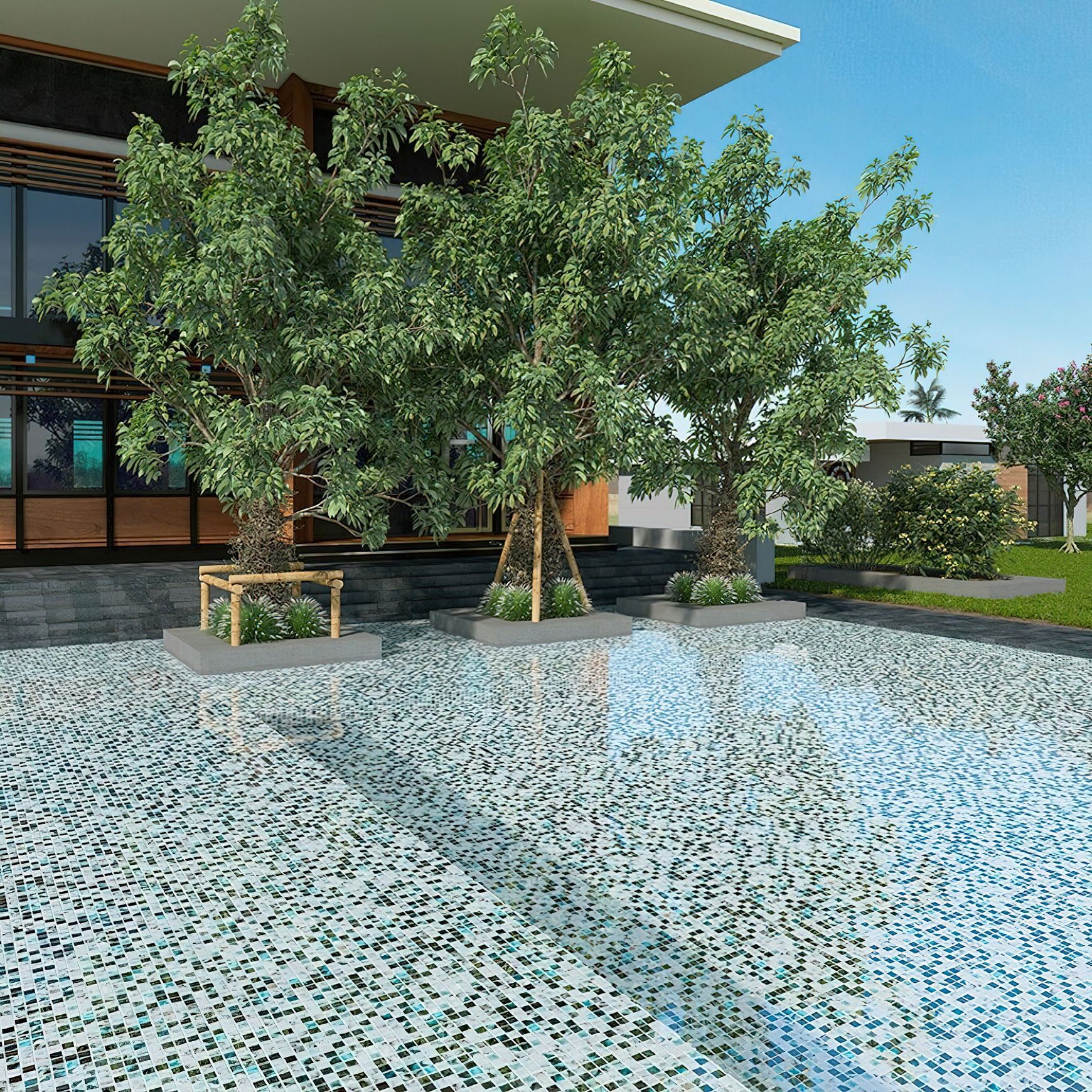 Nature Series Mosaic Pool Tiles