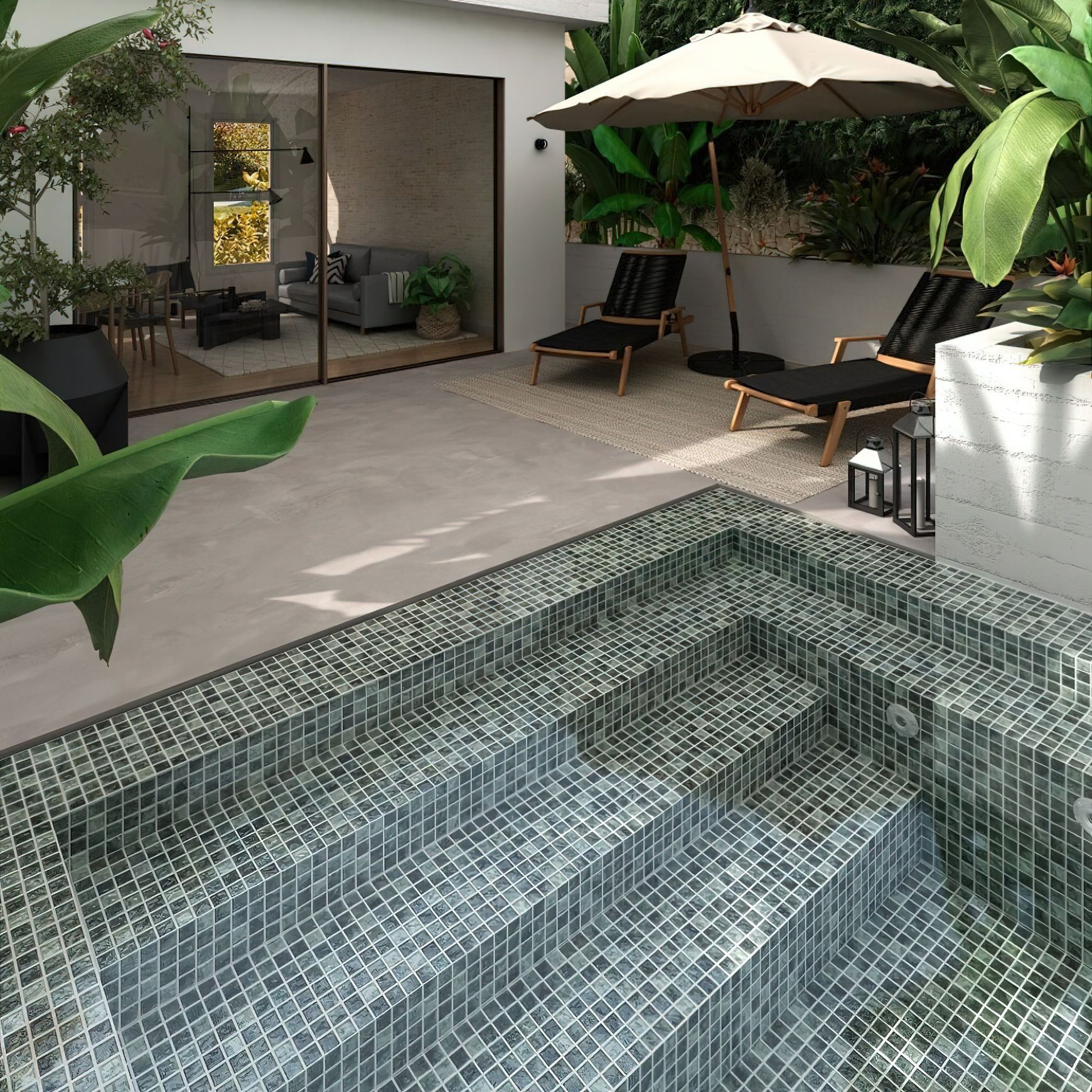 Nature Series Mosaic Pool Tiles