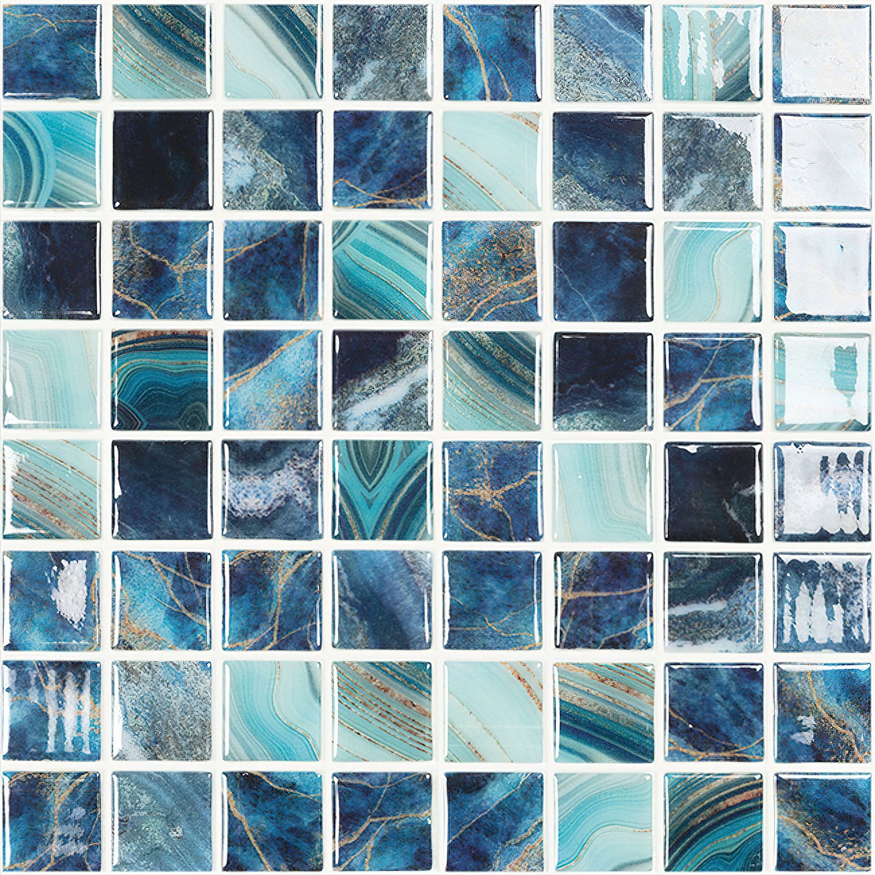 Nature Series Mosaic Pool Tiles