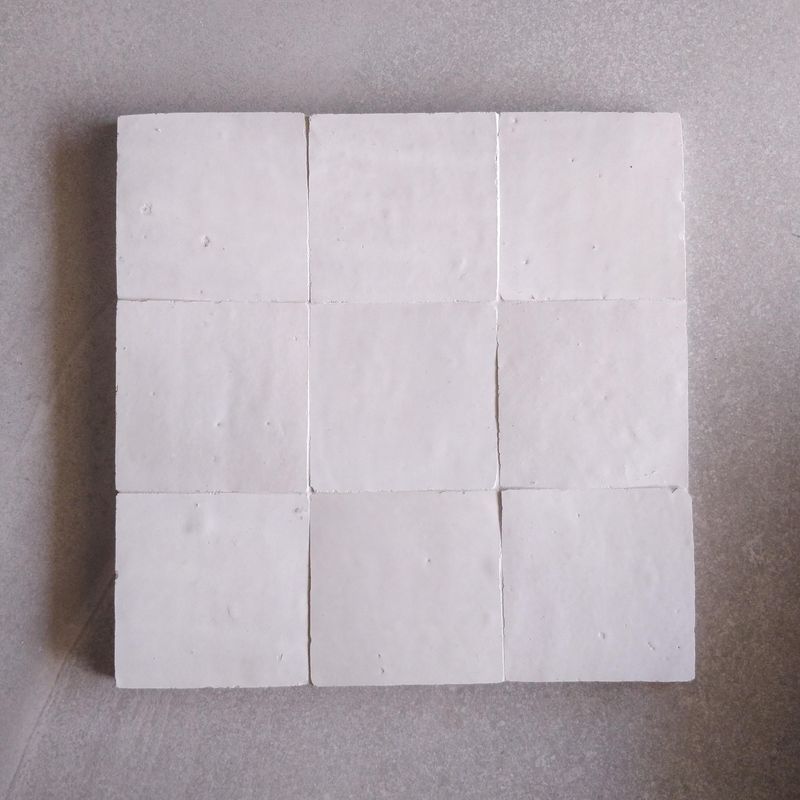 Moroccan Zellige - Lily White