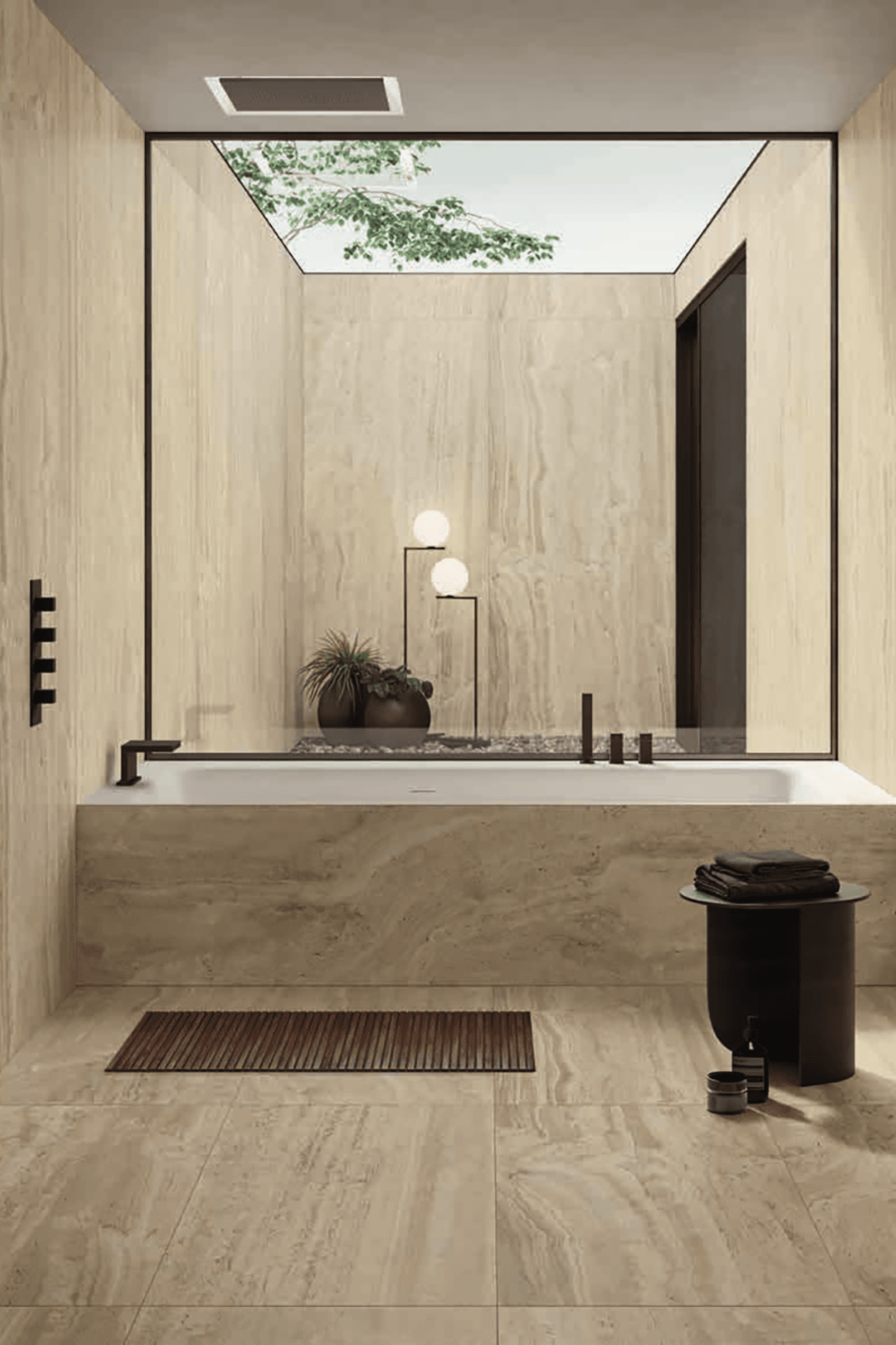 Navona Travertine Tiles by Flaviker