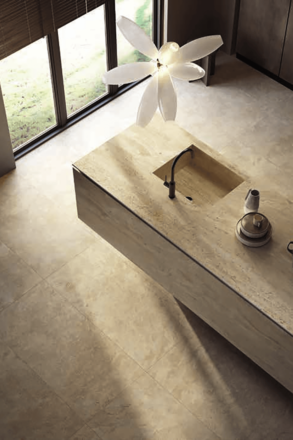 Navona Travertine Tiles by Flaviker