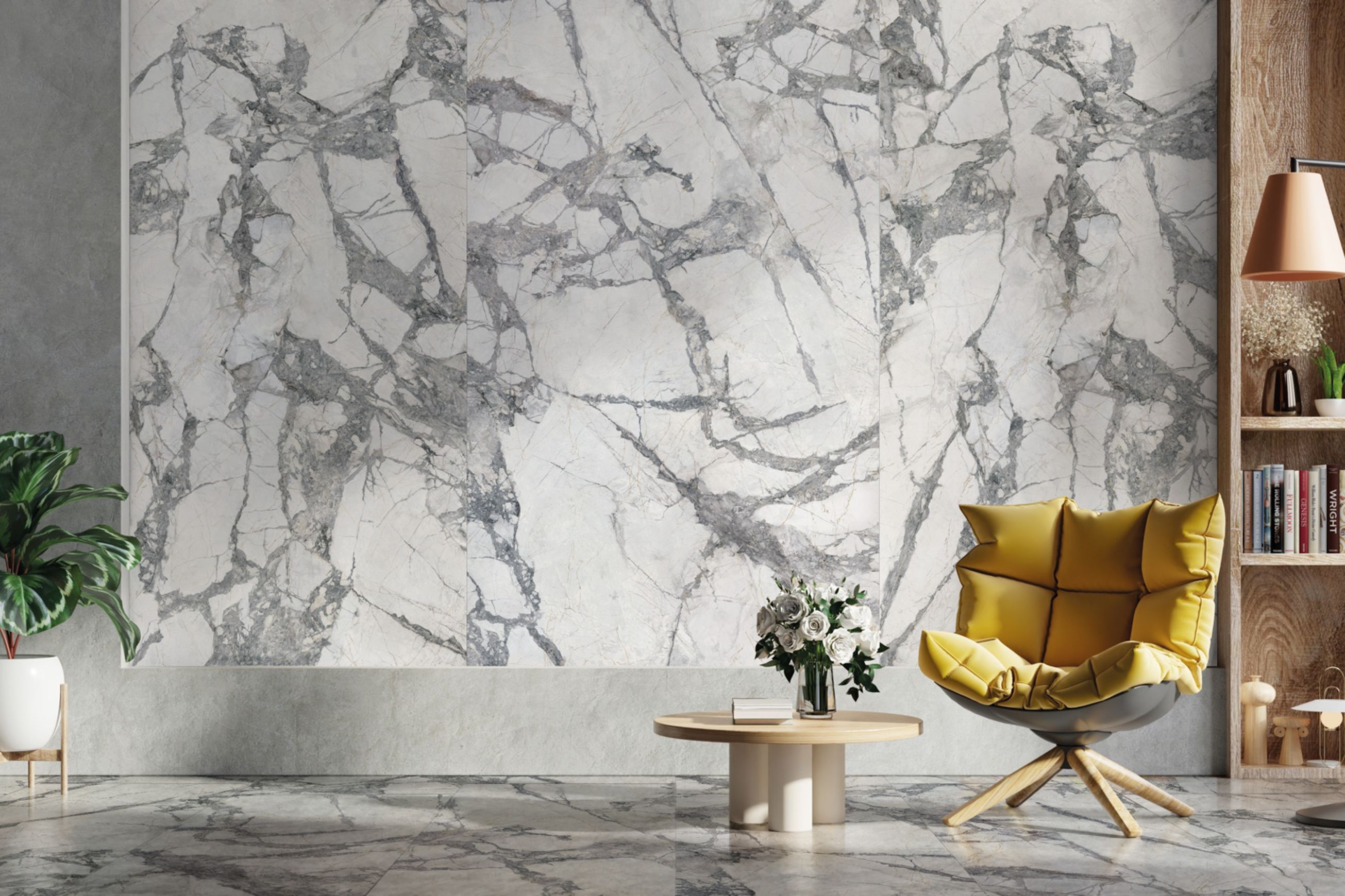 Invisible Grey Wall and Floor Tiles