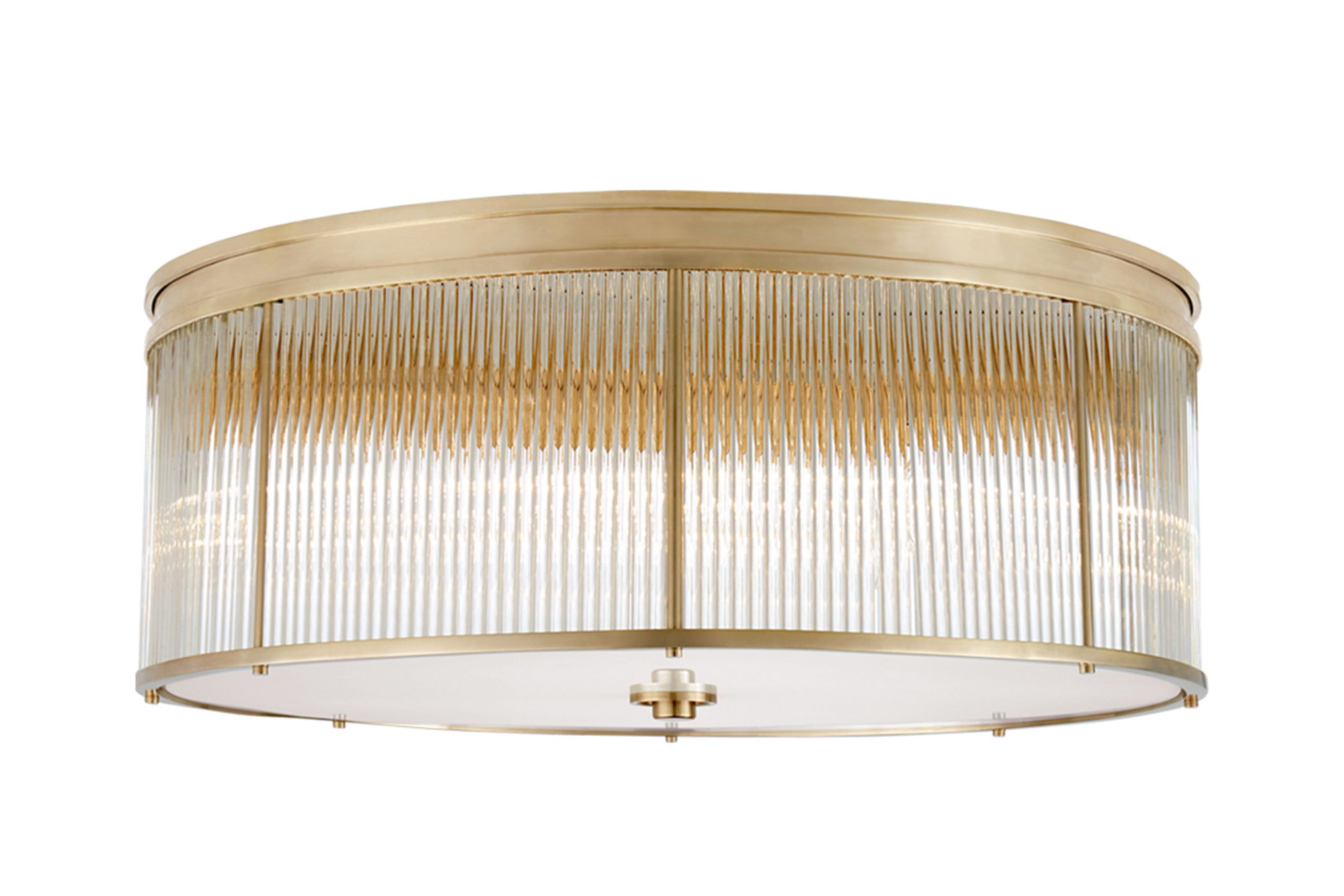 Allen Grande Flush Mount – Natural Brass