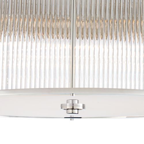 Allen Grande Flush Mount – Polished Nickel