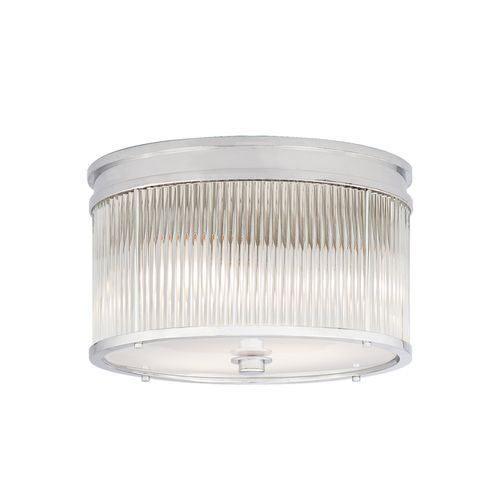 Allen Medium Round Flush Mount – Nickel