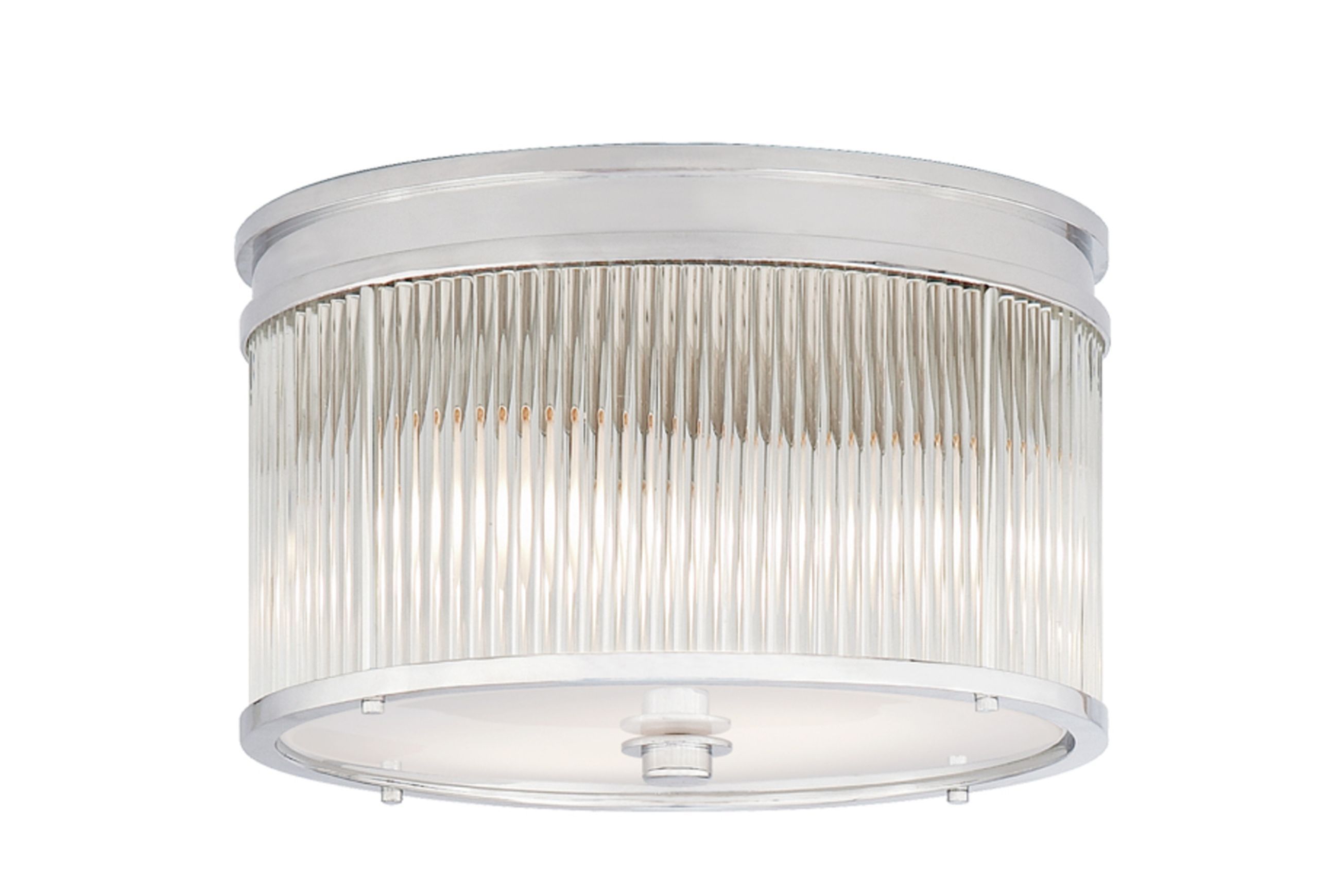 Allen Medium Round Flush Mount – Nickel