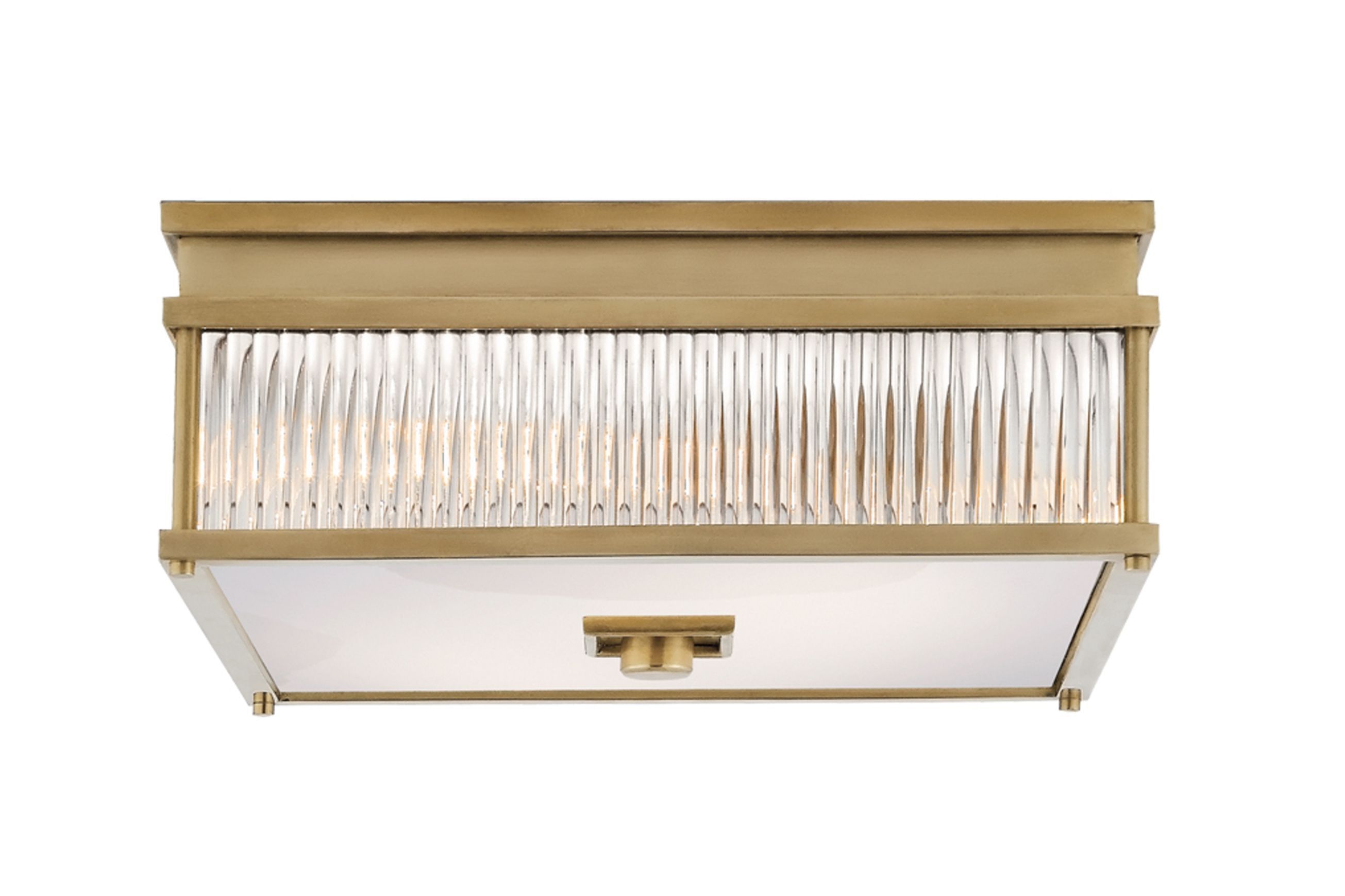 Allen Square Flush Mount – Brass