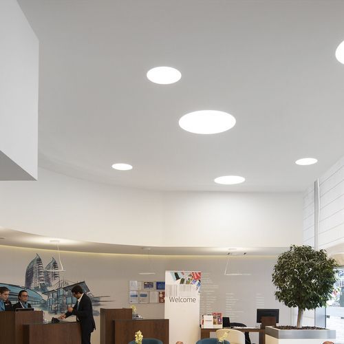 Large Recessed Monolitic Ceiling Up To 560mm