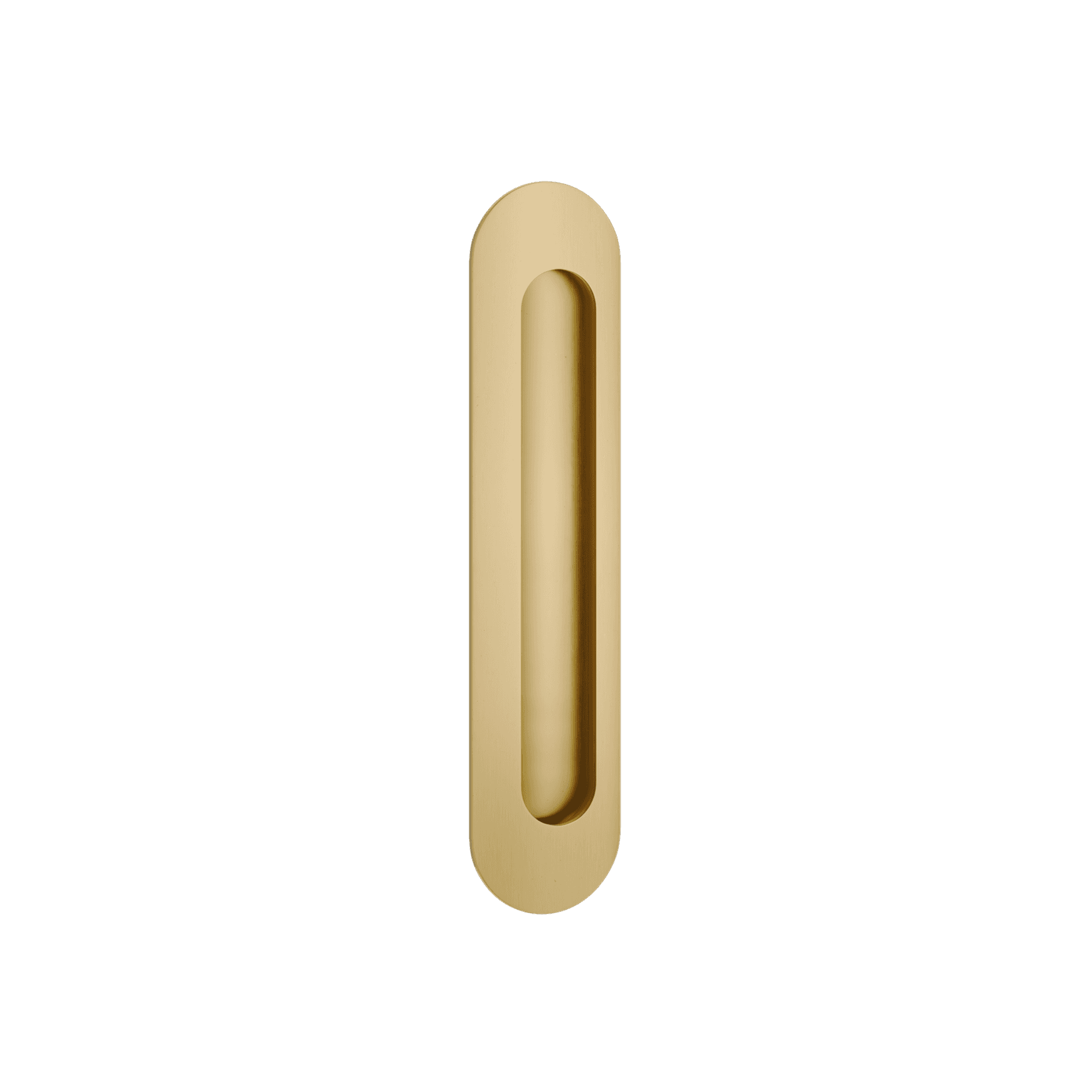 Puerto Flush Pull | Brushed Gold PVD