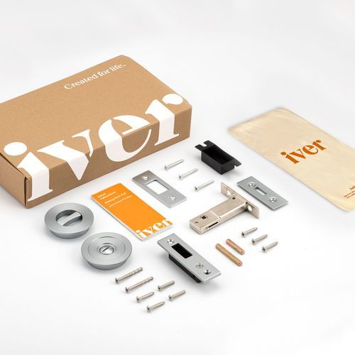 Round Sliding Door Pull Privacy Kit