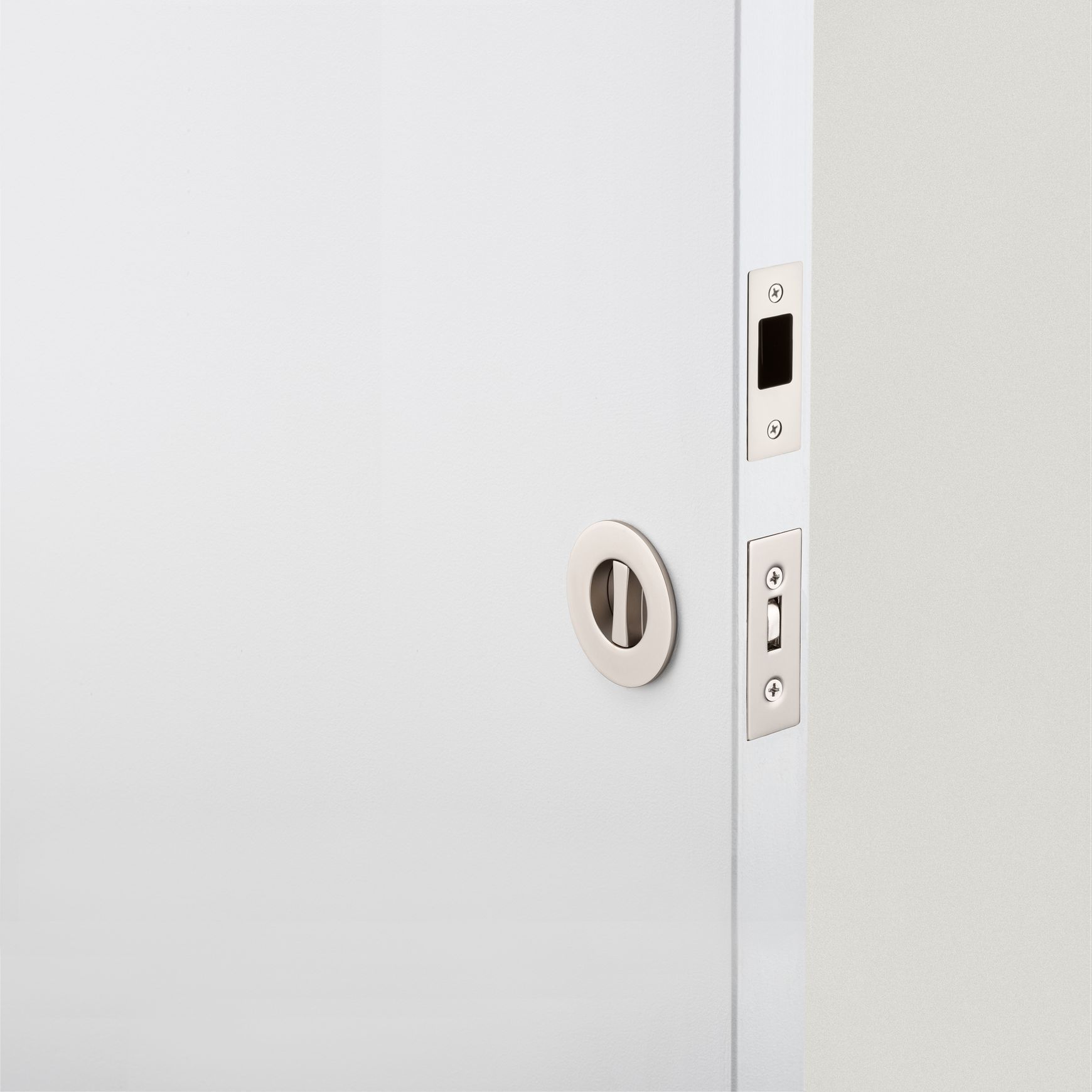 Round Sliding Door Pull Privacy Kit