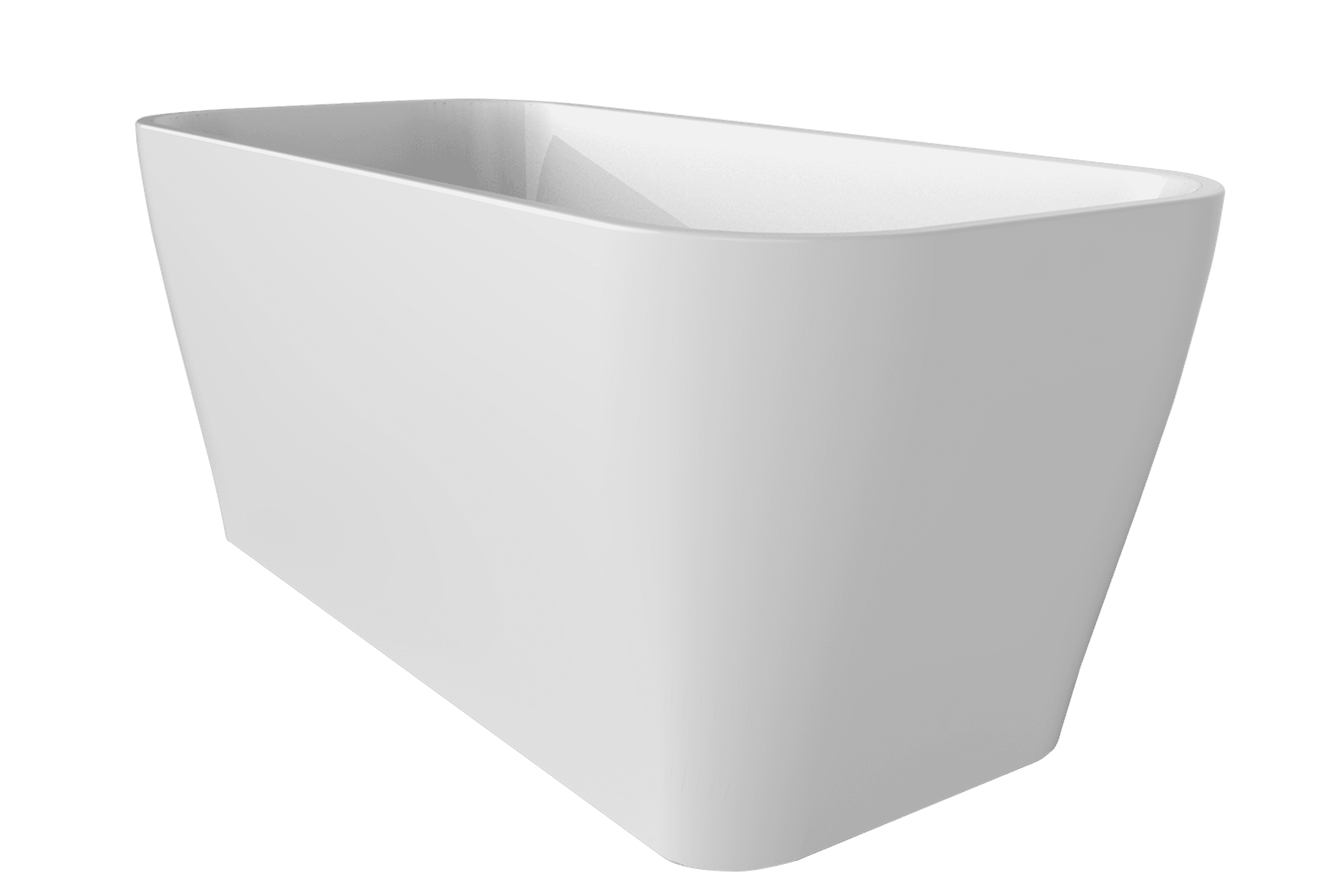 'The Smith' Bath 1500mm Free Standing Gloss White Acrylic