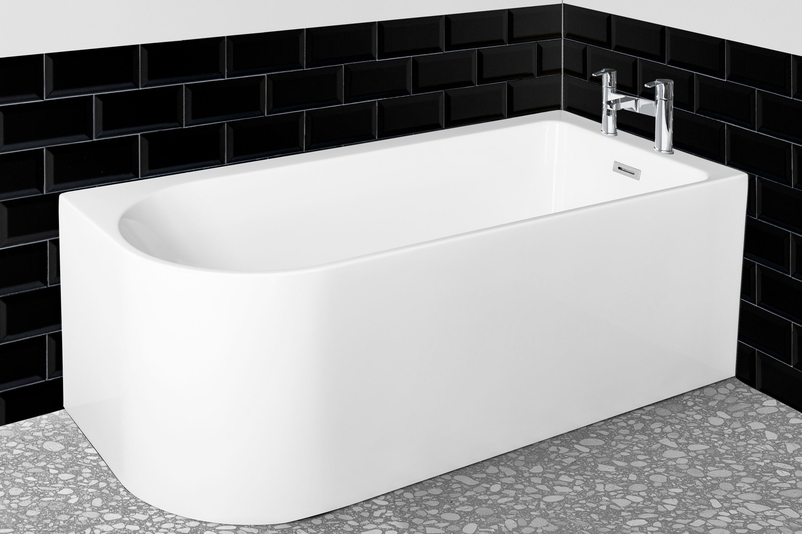 Curve Corner Acrylic Bath