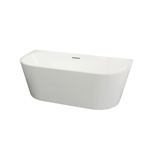 Mila Back to Wall Freestanding Bathtub