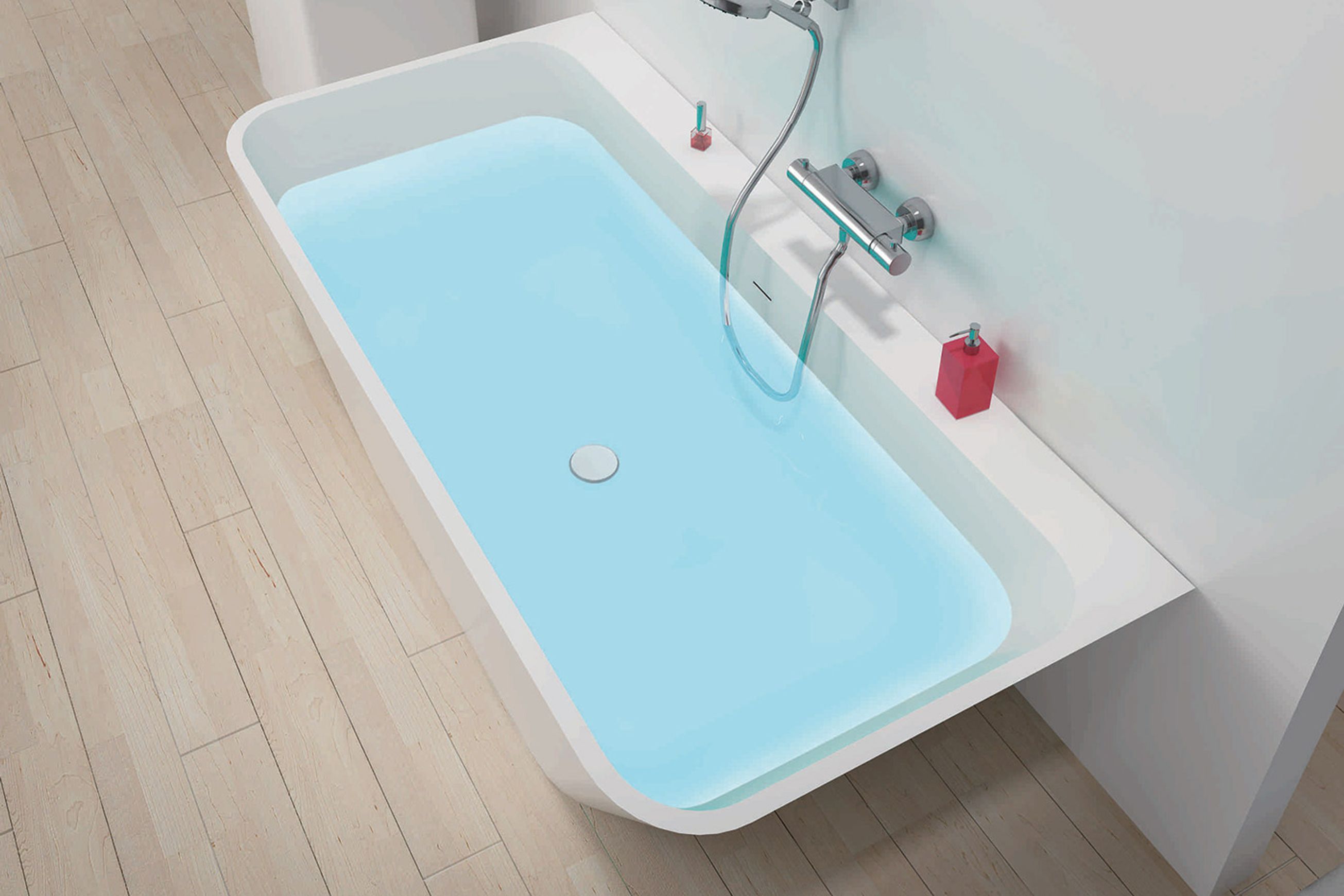 Rubino Back To Wall Bath by BelloCasa