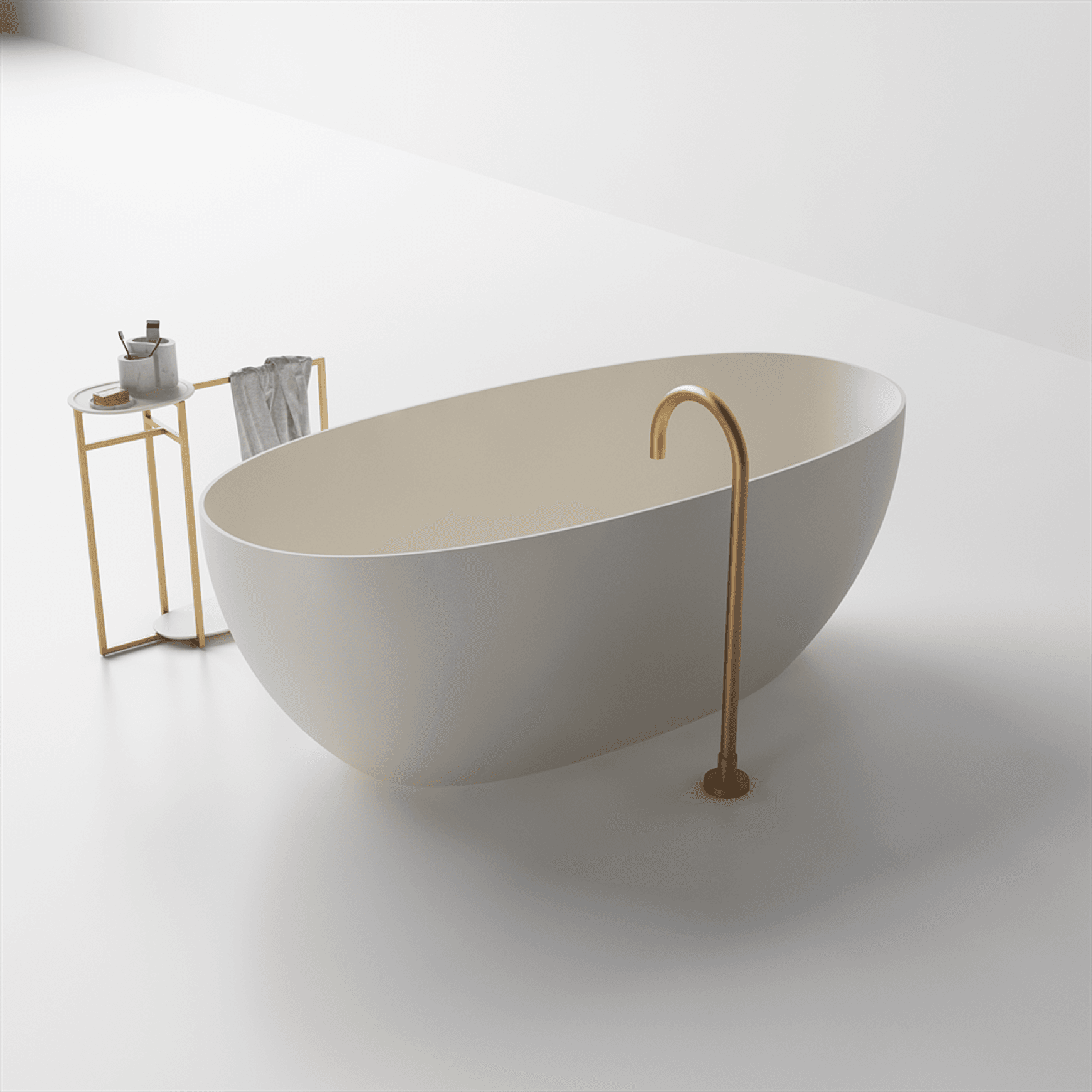Grace Oval Shaped Stone Bath - ST39 - Various sizes