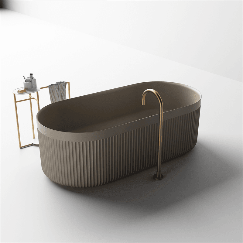 Venus Fluted Stone Bath 1700mm - ST86