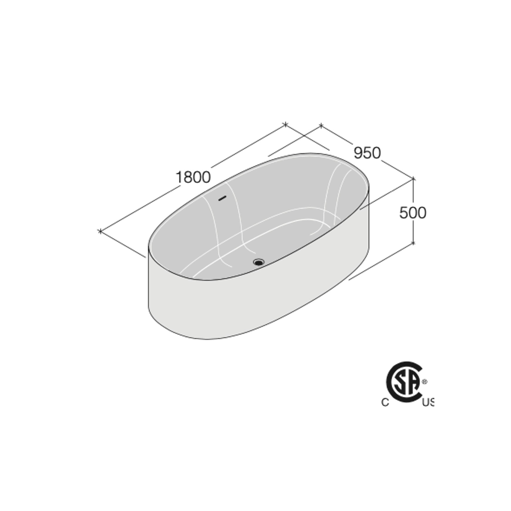Sabbia Bathtub by Boffi