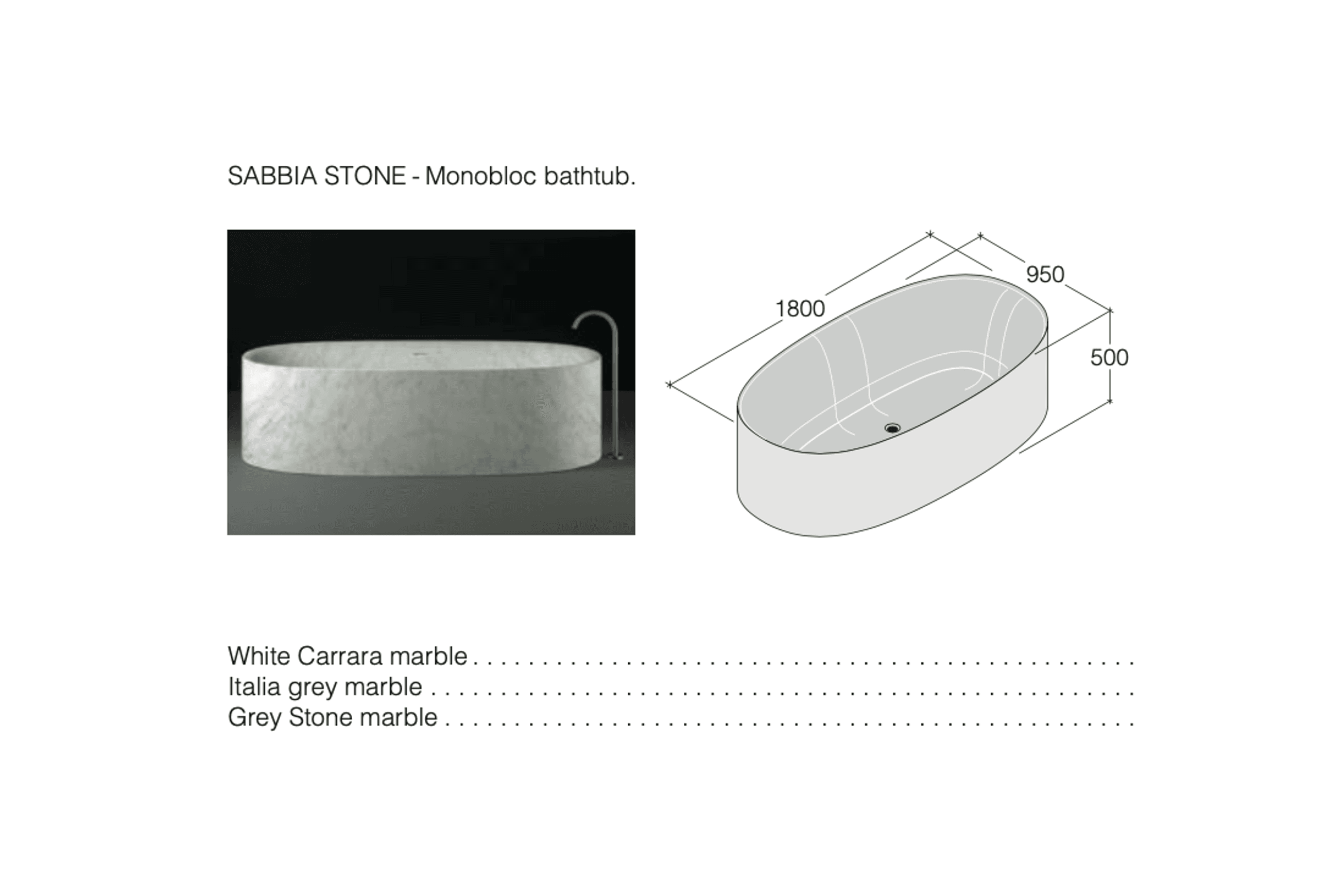 Sabbia Bathtub by Boffi