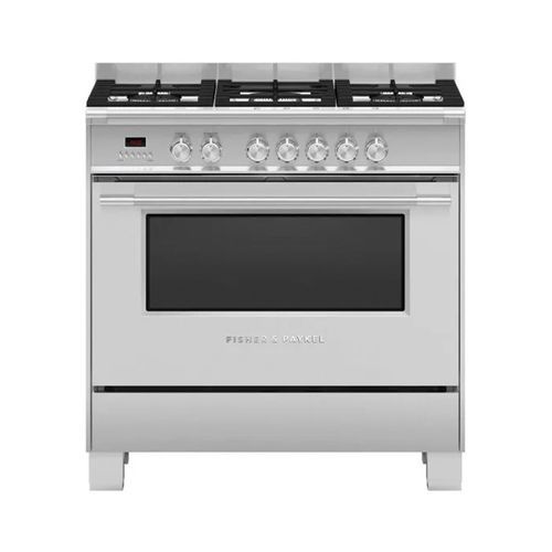 Fisher & Paykel 90cm Dual Fuel Freestanding Cooker - Stainless Steel