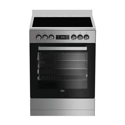 Beko 60cm Electric Upright Cooker - Stainless Steel