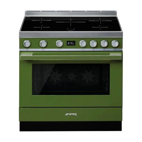 Smeg Portofino 90cm Induction Cooker - Olive Green