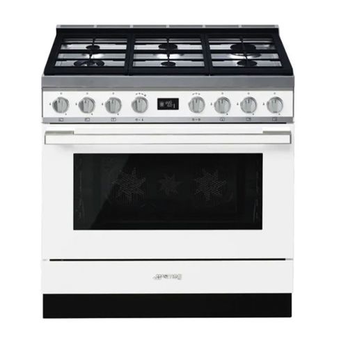 Smeg Portofino 90cm Pyrolytic Cooker White